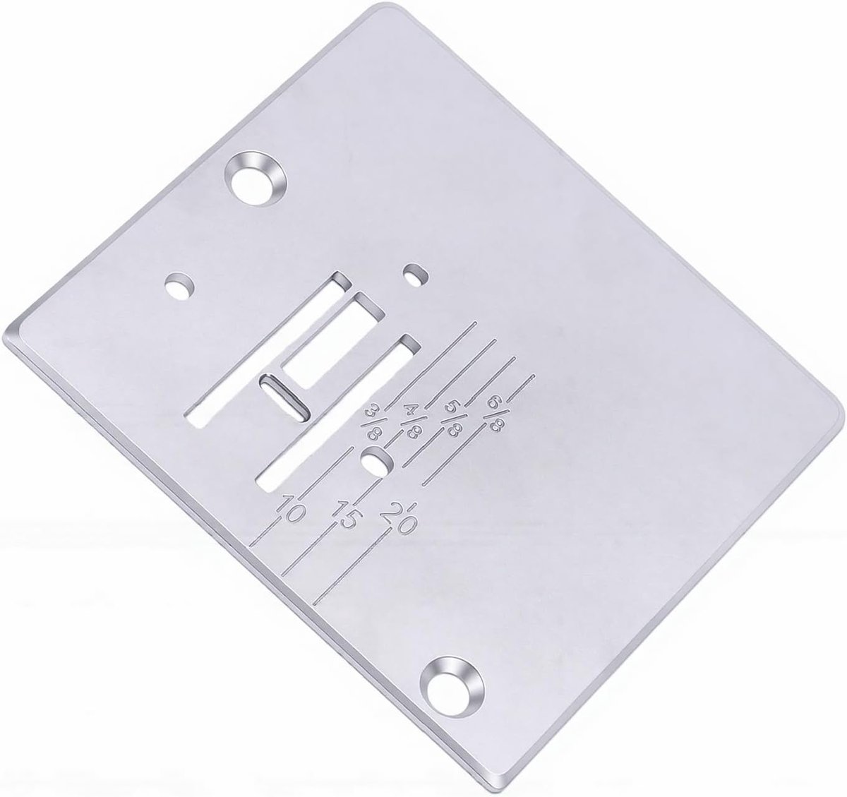 Naaimachine Naaldplaat - Naaivoetplaat Keelbord - Naaien Kleding Maken - Metalen Duurzame Constructie - Ca. 8 x 7.5 cm - Zilver