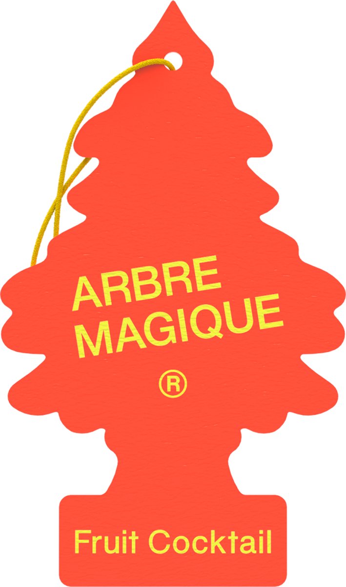 Arbre Magique Geurboom – Fruit Cocktail – Fruitig Autoparfum – Zoete & Zomerse Vruchtenmix – 1 Stuk