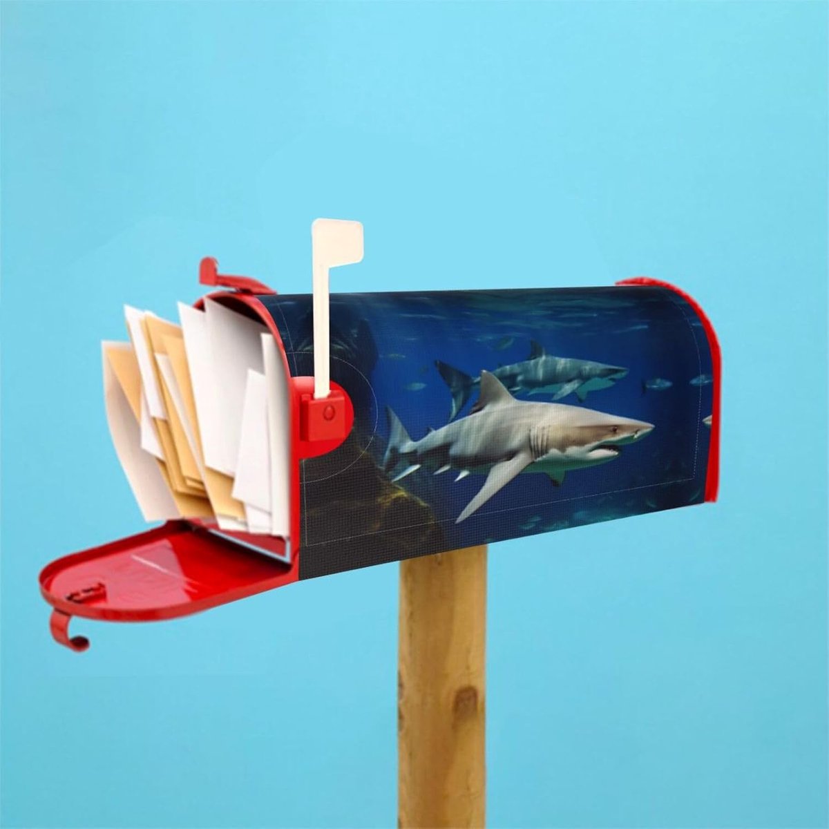 Brievenbushoezen - Posthoezen - Tuindecoratie - Magnetisch en Waterdicht - 255 x 21 Inch - Zwart