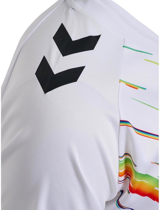 Hummel Match Triumph Shirt Korte Mouw Heren - Wit / Multicolor | Maat: L