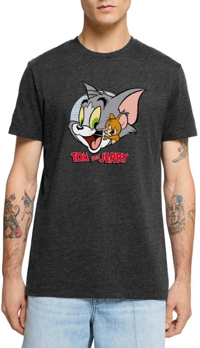 Tom En Jerry Knuffelig Premium T Shirt Heren
