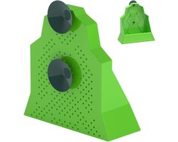 Voerbak Reptielen - Voerbakje Gecko - Jachtgedrag Stimuleren - Anti-ontsnapping Mechanisme - 18 x 17.5 x 7.5 cm - Wit