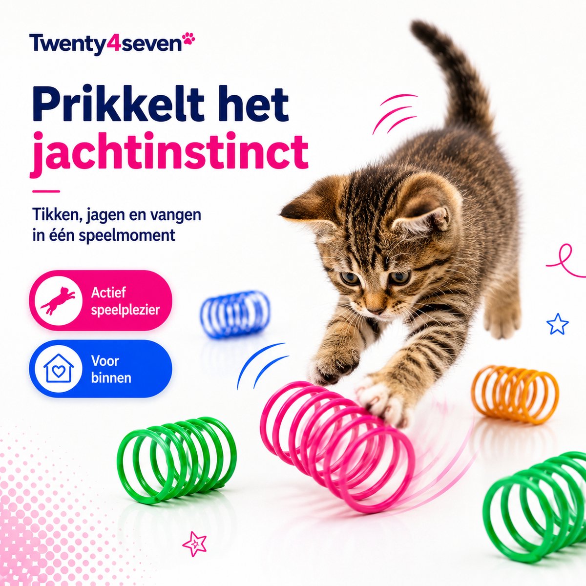 Twenty4seven Twenty4seven Veertjes 10 Stuks Kattenspeelgoed - afbeelding 5
