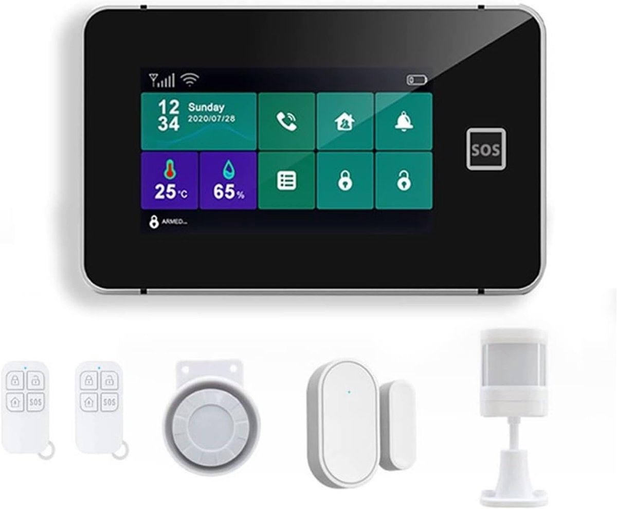 Alarmsysteem - Beveiligingssysteem Slim Huis - Huisbeveiliging - Temperatuur Vochtigheid - 10 Gram - Wit