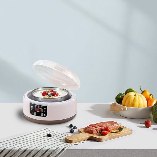 Elektrische Yoghurtmaker - Yoghurtmachine Zelf Maken - Gezonde Desserts Maken - Constante Temperatuurregeling - 169 x 223 x 169 cm — afbeelding 5
