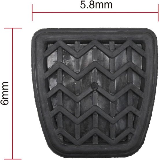 Pedaalhoezen Auto - Rem Koppeling Pads - Veiliger Rijden - Antislip Oppervlak - One Size - Zwart — afbeelding 4