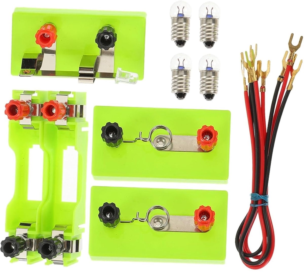 Circuit Experiment Apparatuur - Batterijhouder Elektriciteit - Natuurkunde Onderwijs - Plastic Batterijbasis - 670 x 340 x 220 cm