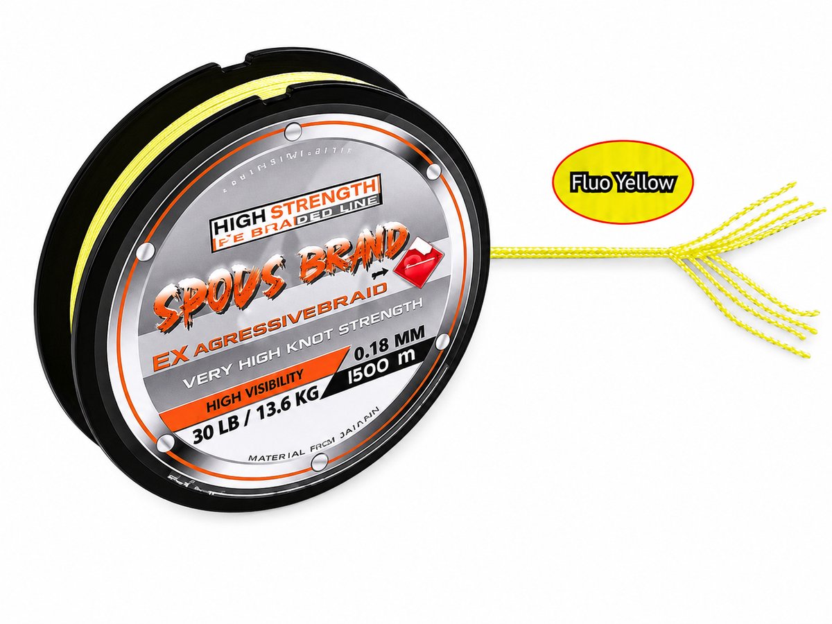 Rigsolutions Spods Braid Fluo Yellow gevlochten spodlijn