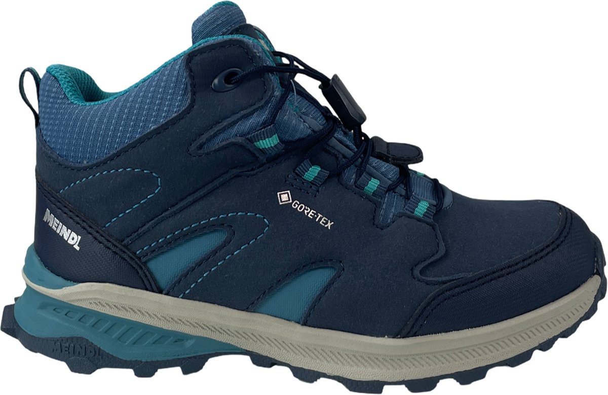Meindl 2147 Kivo Junior Mid GTX Jeans/Turquiose Blauw