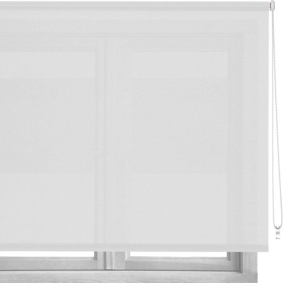 Vouwgordijn - Rolgordijn Gordijn - Raamdecoratie - Polyester Stof - 80 x 180 cm - Wit