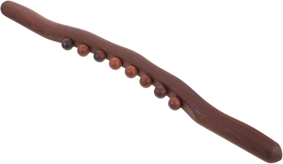 Houten Massagestok - Spierroller - Spieren Ontspannen - Huidvriendelijk Oppervlak - 53 cm - Bruin
