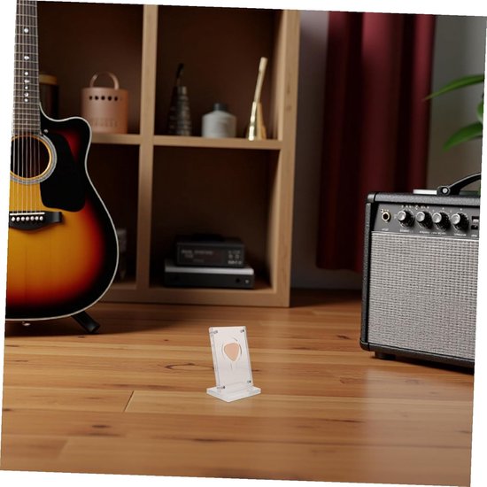 Plectrum Display - Verzamelhouder - Plectrums Tonen - Stofdichte Structuur - 9 x 6.5 x 4.5 cm - Transparant — afbeelding 4