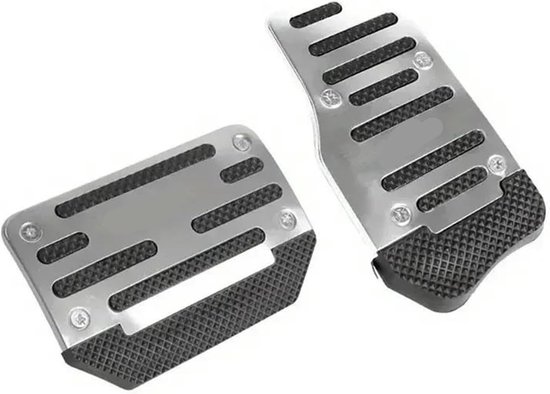 Pedaalhoezen Set - Auto Interieur - Verbeter Rijervaring - Universeel Ontwerp - 3 Delig - Zilver — afbeelding 5