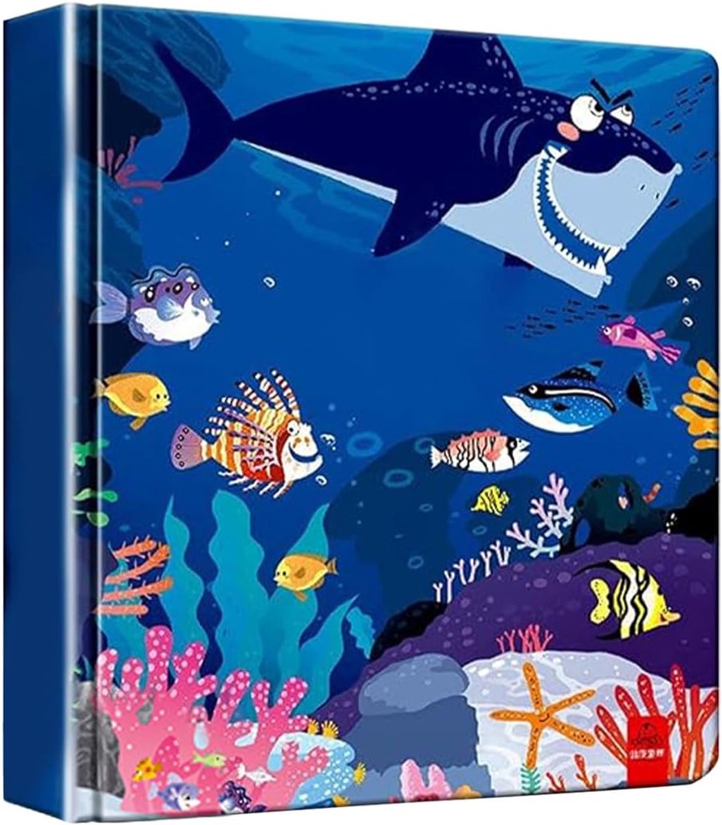 Interactieve kinderboeken - 3D dieren verhalen - Leren lezen - Pop-up elementen - 19.99 x 16 cm - Oceaan