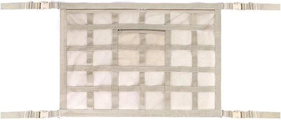 Kofferbaknet Auto - Bagagenet Plafond - Spullen Organiseren - Met Rits - 80 x 55cm - Zwart