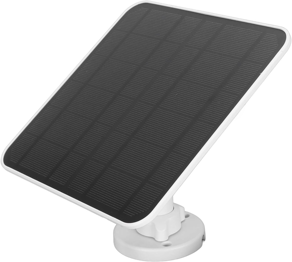 Deurbel Zonnepaneel - Waterdichte Oplader - Stroomvoorziening Buiten - 360° Verstelbare Beugel - 3.5 Meter Kabel - Zwart