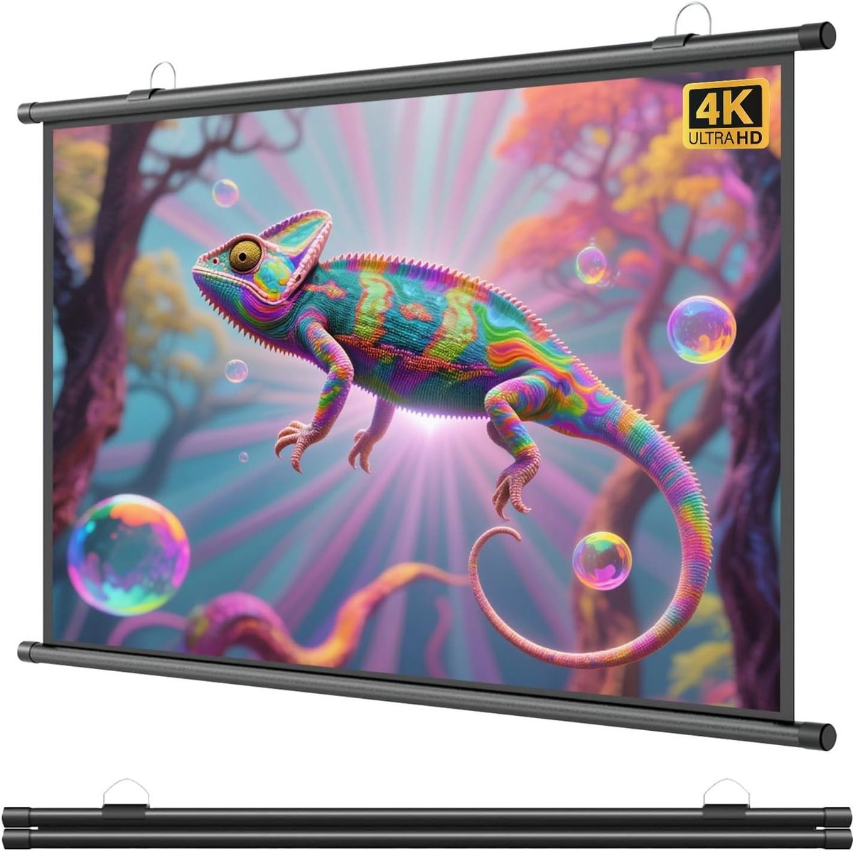 Projectiescherm - Filmscherm Beamer - Thuisbioscoop Creëren - 4K Resolutie - 50 inch 16:9 - Wit