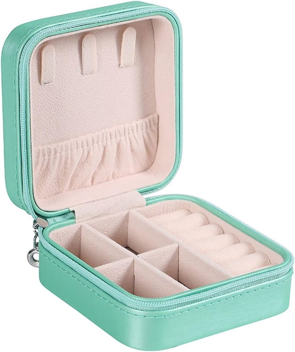 Sieraden Opberger - Doos Houder - Sieraden Organiseren - Met Ingebouwd Spiegel - One Size - Groen