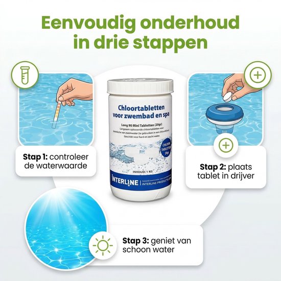 Interline Zwembad 20 Grams Chloortabletten 1 kg