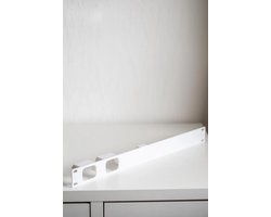 Rack Mount 1U - 19 inch houder - Netwerkapparatuur Monteren - Speciaal voor JetKVM - 1U - zwart