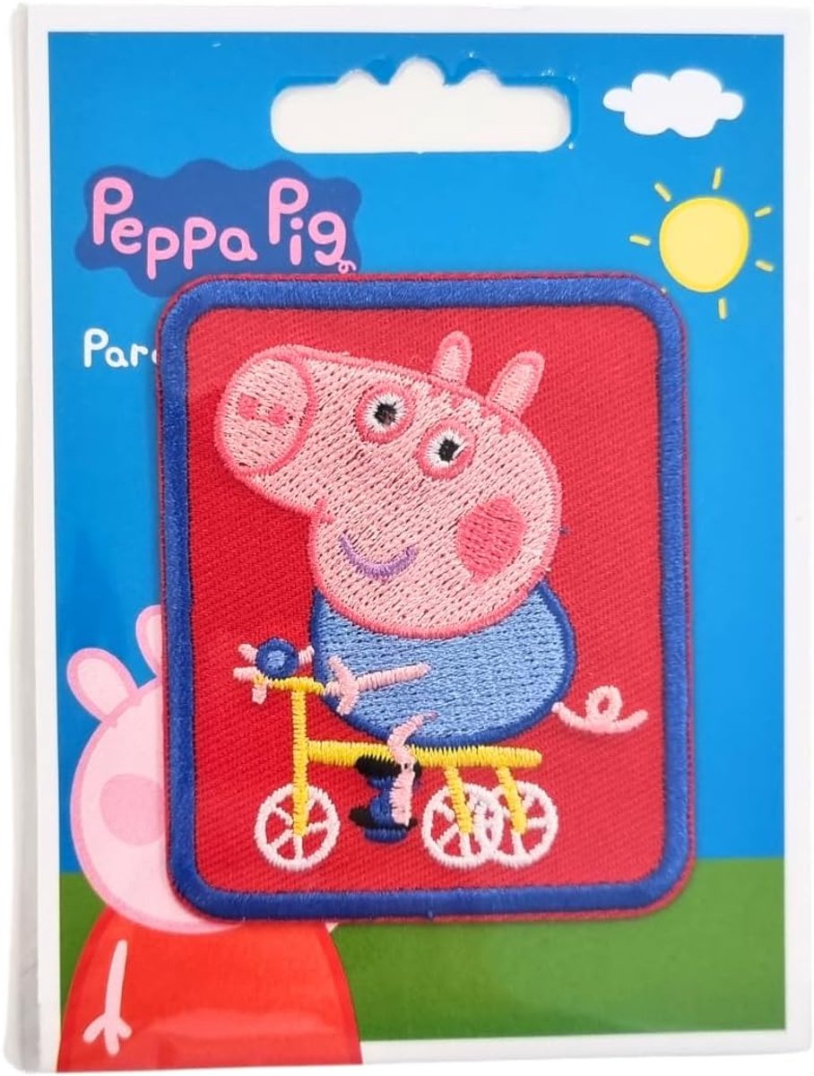Peppa Pig - Wutz op Fiets - Patch