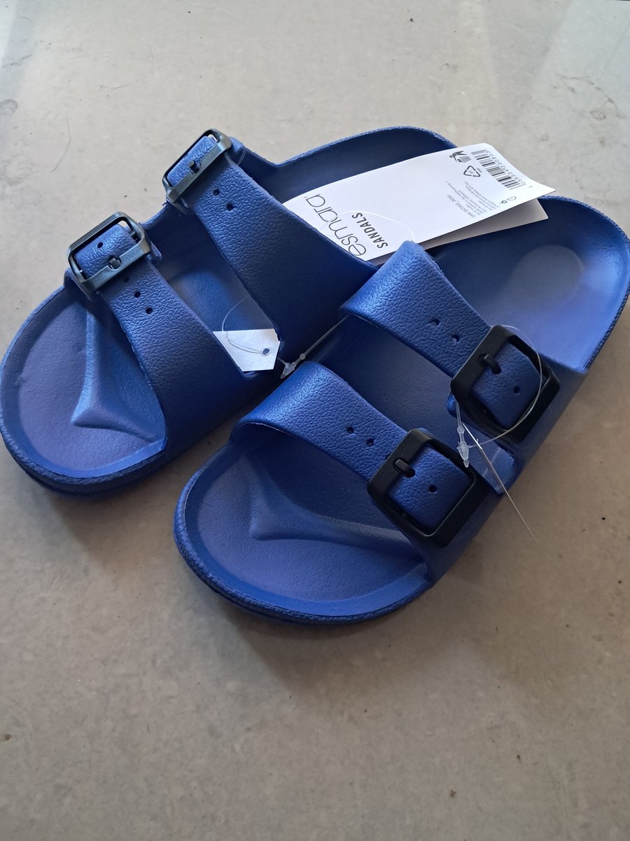 Esmara Slippers - Badslippers - Maat 41 - Blauw - Unisex - Tanning slippers