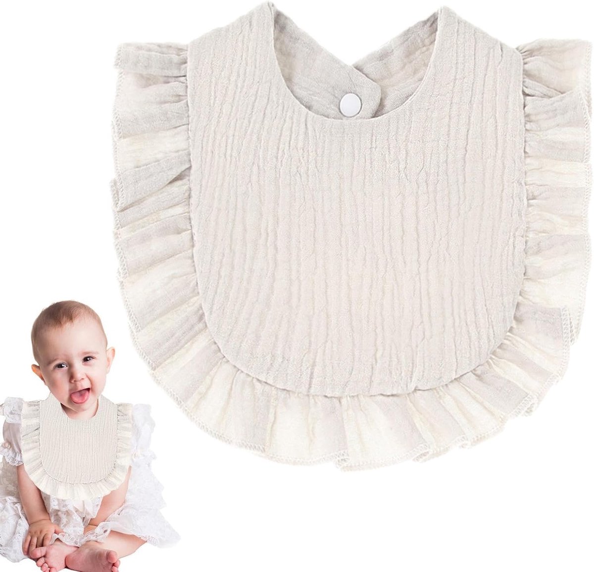 Baby Slabbetjes - Kwijlsjaaltjes - Bescherming Tegen Kwijlen - Absorberend Materiaal - 0-2 Jaar - 16 Kleuren