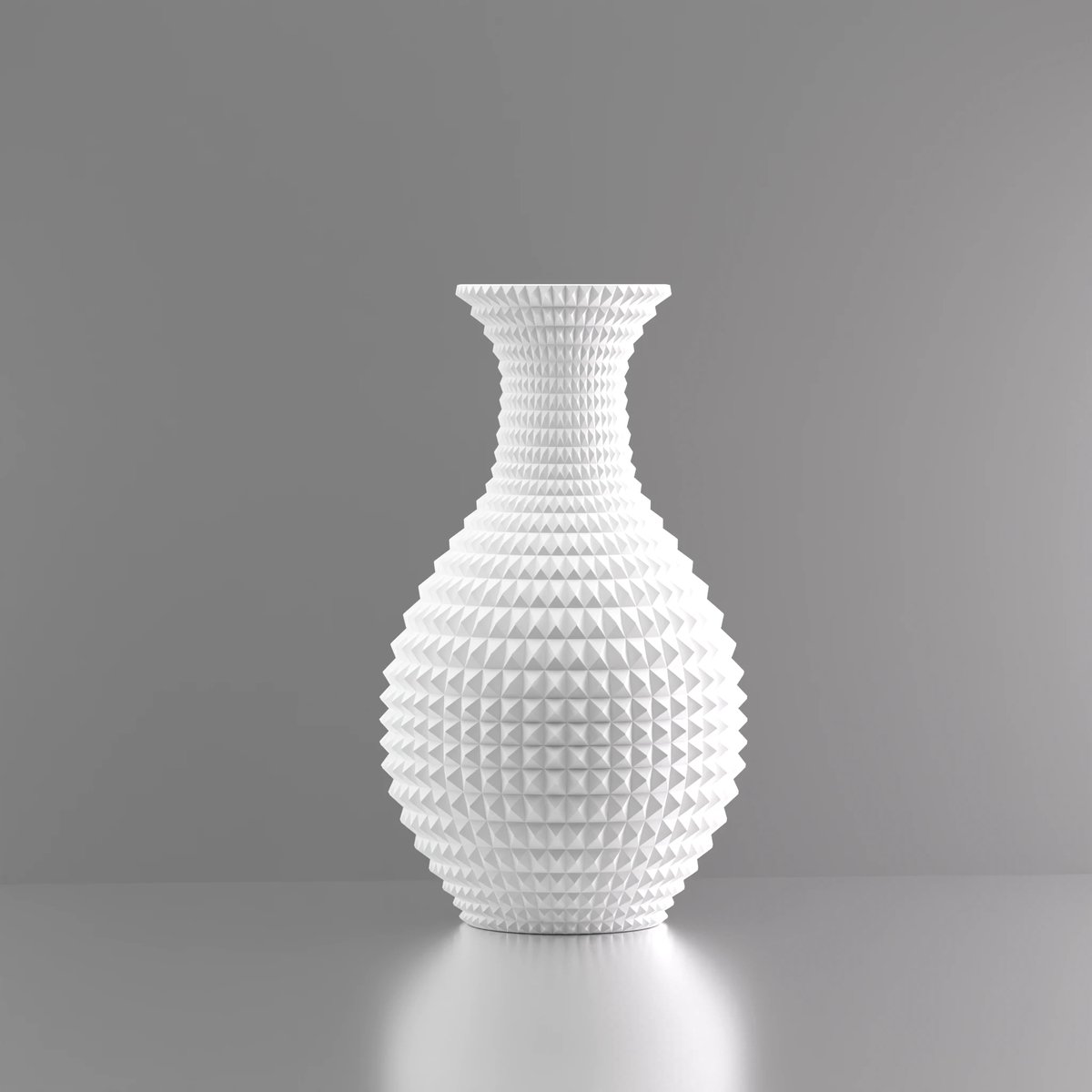 3d-gezellig Avontuur - Vaas - Waterdicht - Wit - Maat 25 cm - Kunststof - Modern - Bloemenvaas - 100% gerecycled PLA (bioplastic)