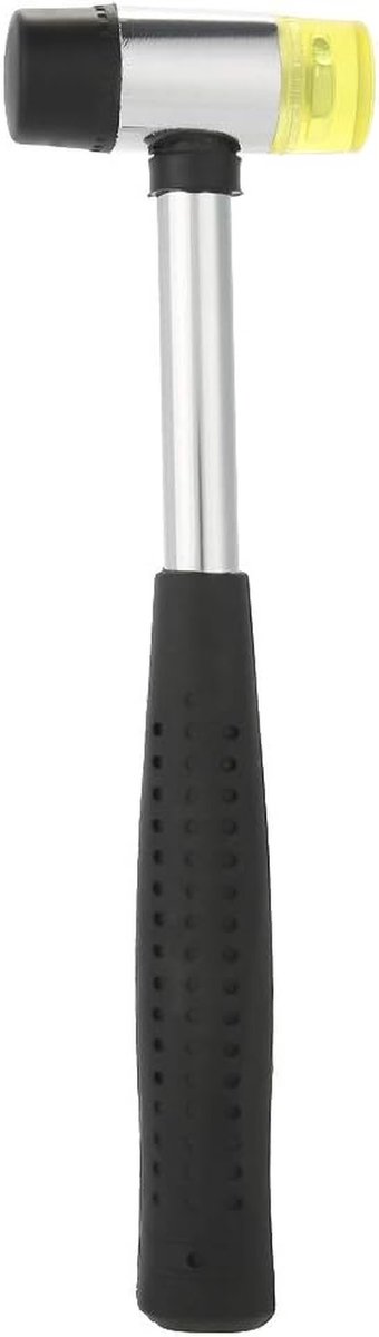 Dubbel gezicht hamer stalen handvat 25mm - multifunctionele handgereedschap - rubberen hamer .