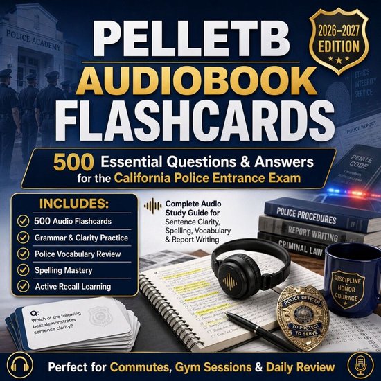 PELLET B Audiobooks Flashcards 500 Questions & Detailed Answ ... - cover