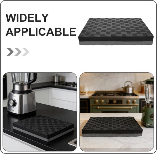 Blender Antislip Mat - Trillingsdemper Keukenapparaat - Keukenapparaten Stabiliseren - Schokabsorberende Geluidsreductie - 30x25x4 cm - Zwart-grijs van Blender — afbeelding 5