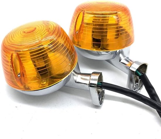 Motor Richtingaanwijzers - Knipperlichten Rond - Motor Veiligheid - Sterke Helderheid - Universele Pasvorm - Amber — afbeelding 5