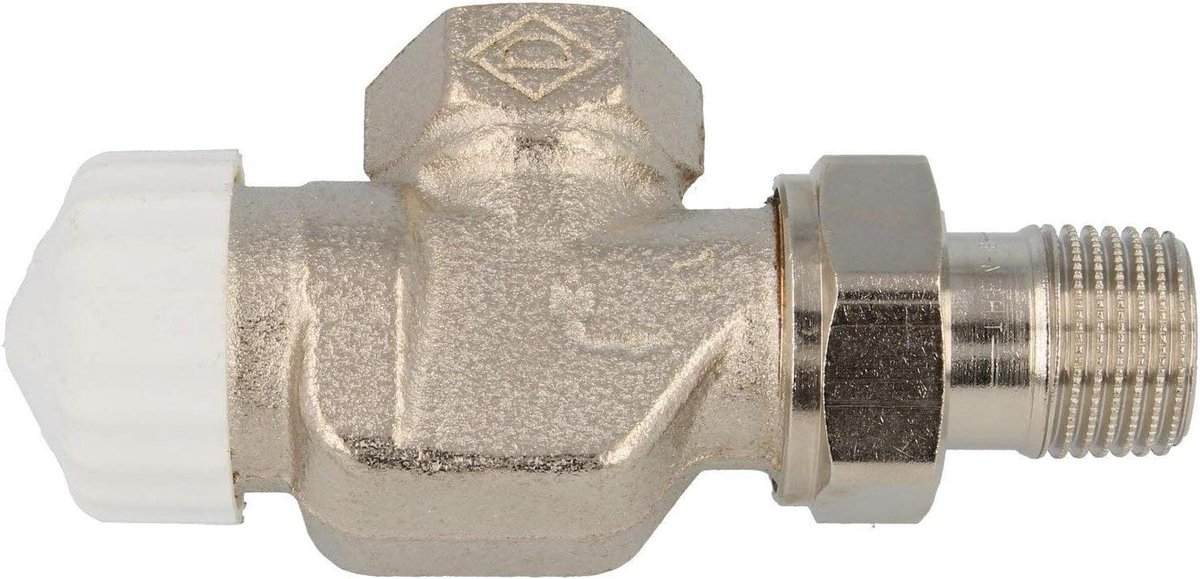 Thermostaatklep onderdeel - Verwarming accessoire - Verwarming regelen - Vooraf instelbaar - 3/8 inch - Zilverkleurig