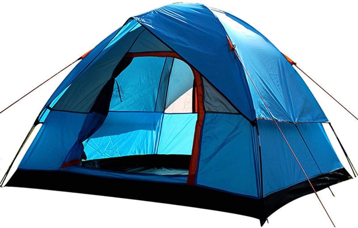 Kampeertent - Outdoor tent - Buitenavontuur - Dubbele laag - 3-4 personen - A