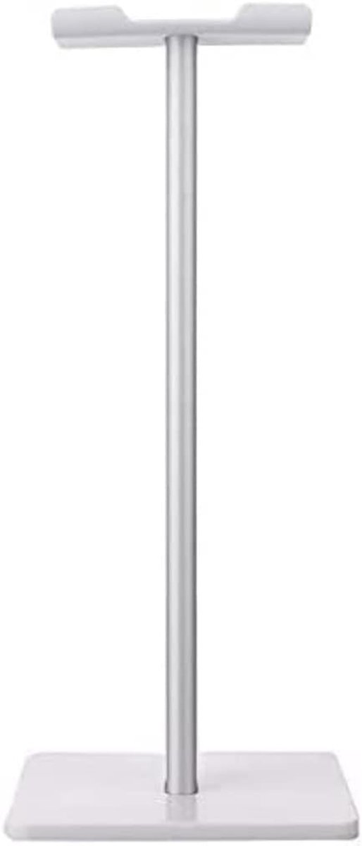Hoofdtelefoonstandaard - Headset houder - Bureau organiseren - Stabiele aluminium basis - 9.5x9.5x22cm - Wit