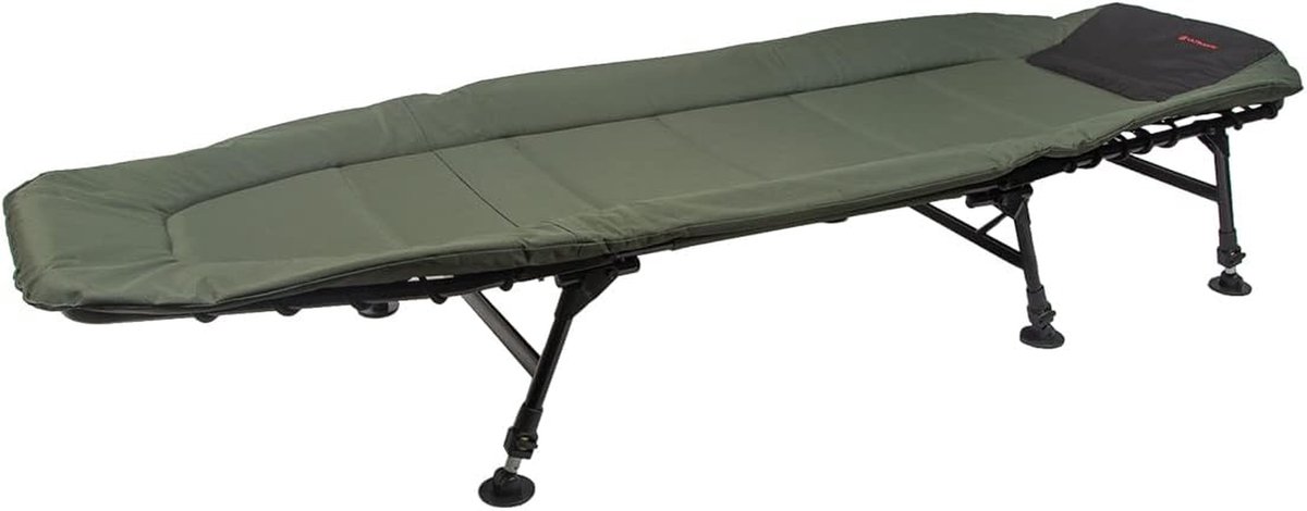 Kampeerbed - Stretcher Bed - Buiten slapen - Robuust stalen frame - 200 x 72 cm - Multicolor