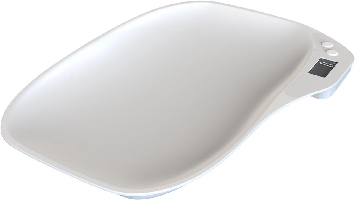 Digitale Huisdierenweegschaal - Kleine Dier Weegschaal - Gezondheid Monitoren - Nauwkeurig tot 1 Gram - Tot 15 kg - Wit