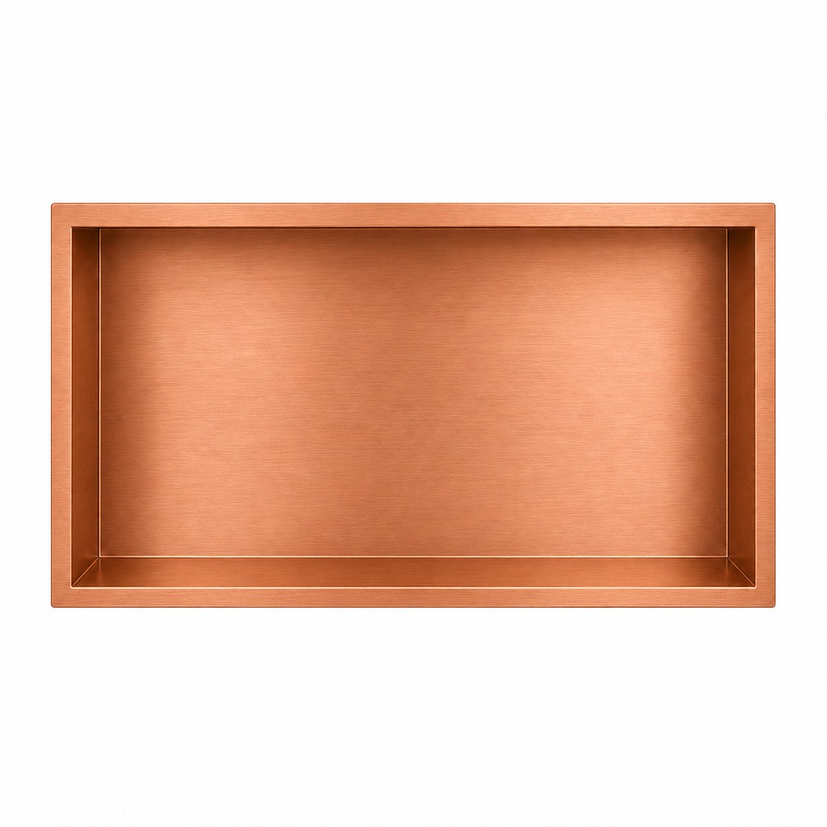EAVY - Inbouwnis Badkamer Koper - 60×30×10 cm - RVS