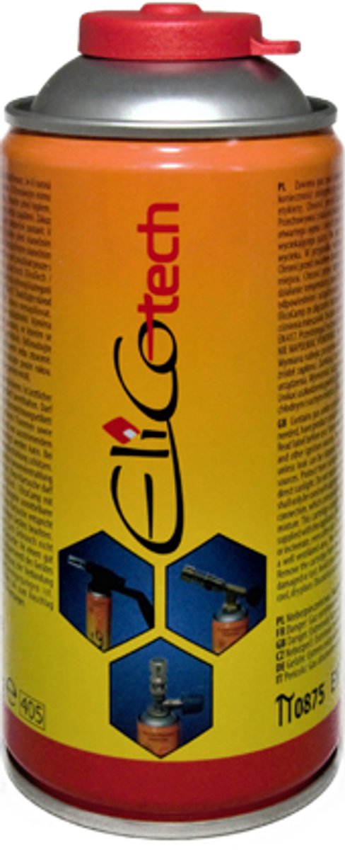 Elico Gaskartouche - 168g - Schroefventiel 7/16” - Propaan 30% Butaan 70%