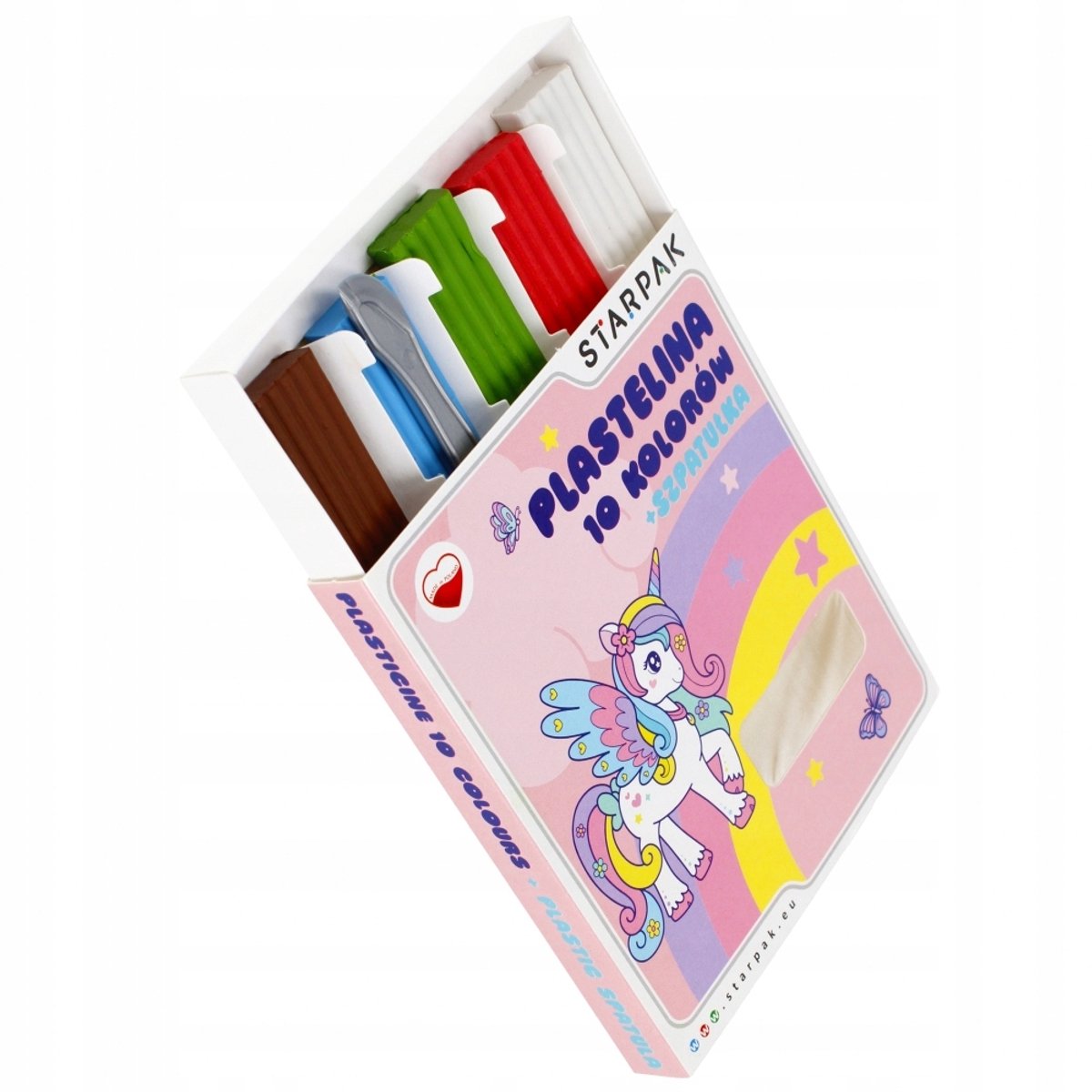 Starpak - Boetseerklei - 10 Kleuren - Inclusief Spatel - Veilig voor Kinderen