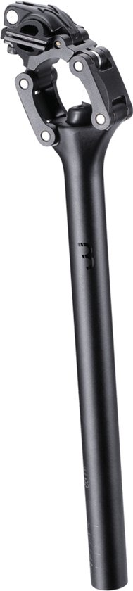 Zwarte BBB zadelpen met vering en verstelbare zadelklem.
