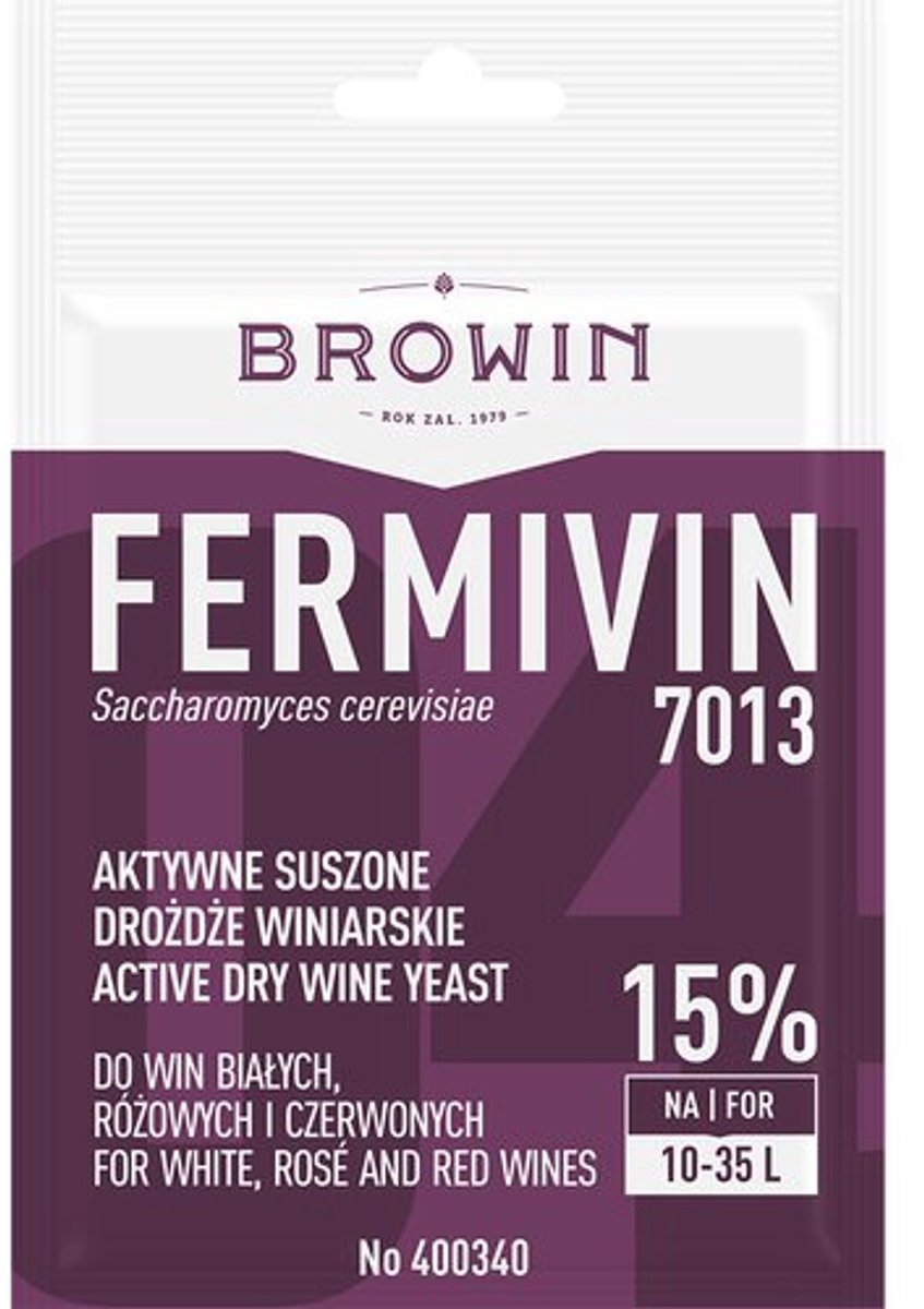 Browin - Droog Wijn Gist - 7g - Snel en Efficiënt - Voor Witte, Rode en Rosé Wijn