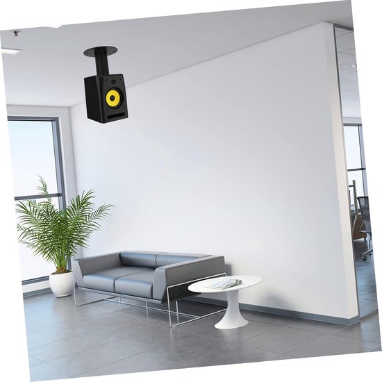 Speaker Stands - Luidspreker Beugels - Desktop Audio - Stabiele Metalen Basis - 11 x 11 x 7.5 cm - Zwart — afbeelding 2
