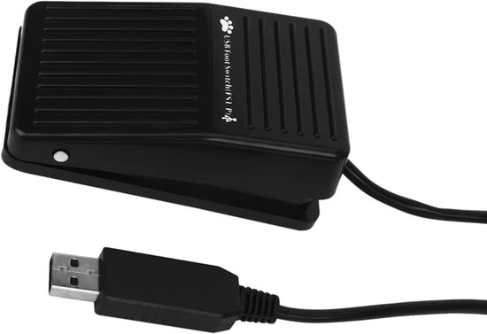 USB Voetschakelaar - Voetpedaal Controller - Computer Bediening - Programmeerbare Sneltoetsen - 10 stuks - Zwart — afbeelding 3