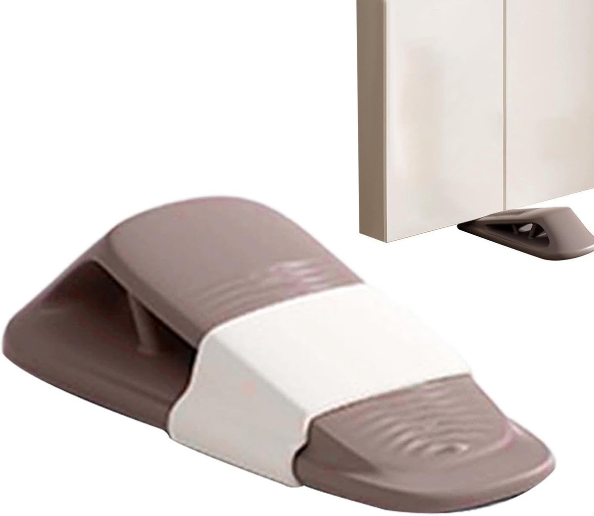 Vloerdeurstopper Wig - Deurstop Antislip - Deuren Open Houden - Slijtvast PP TPE - 13 x 5.5 x 5.5 cm
