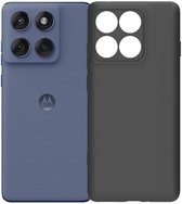 Zwart Dun TPU Hoesje Geschikt voor Motorola Edge 60 Fusion | Back Cover | Lichtgewicht | Ultra Dun | Flexibel | Zacht