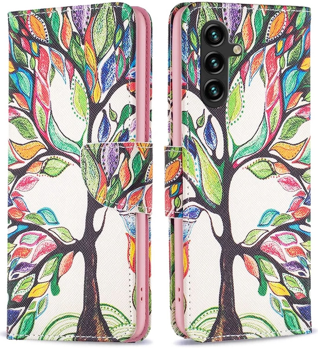 Hoesje Portemonnee Book Case Boom Print Geschikt voor Samsung Galaxy A15