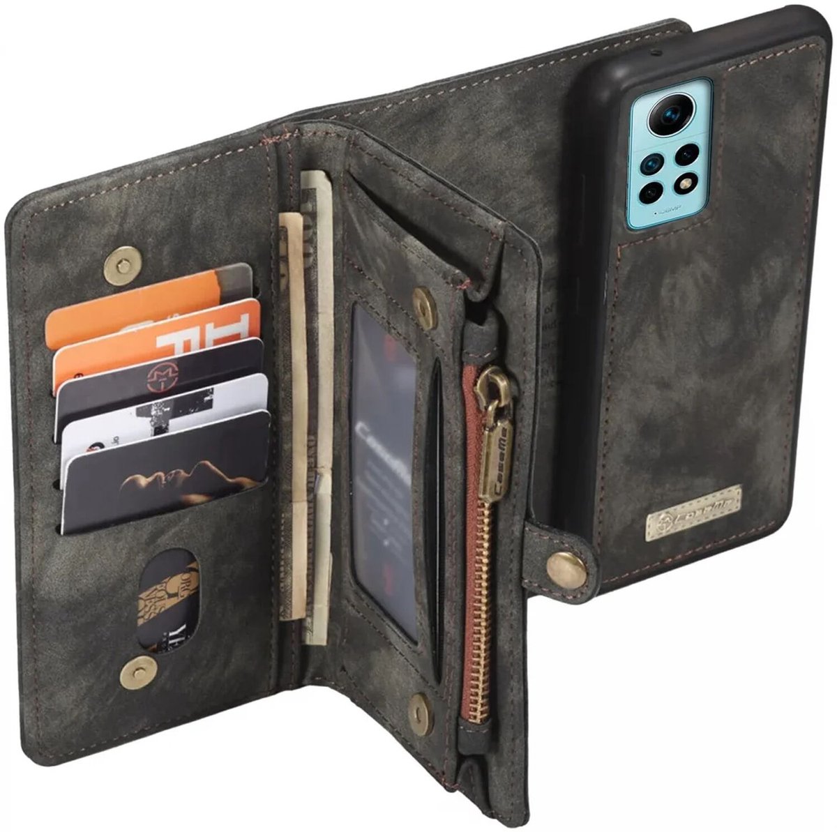 CaseMe 008 Xiaomi Redmi Note 12 Pro 4G Book Case Zwart