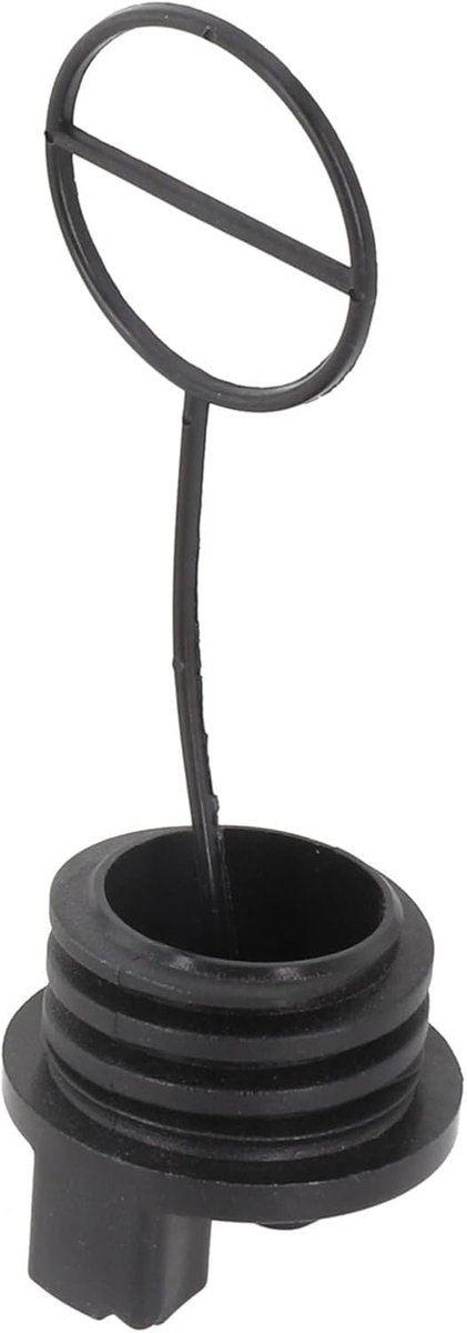 Brandstofdop Kettingzaag - Brandstoftankdop Motor - Onderhoud Gereedschap - Met Doptether - 1-3/4 Inch Buitendiameter - Zwart