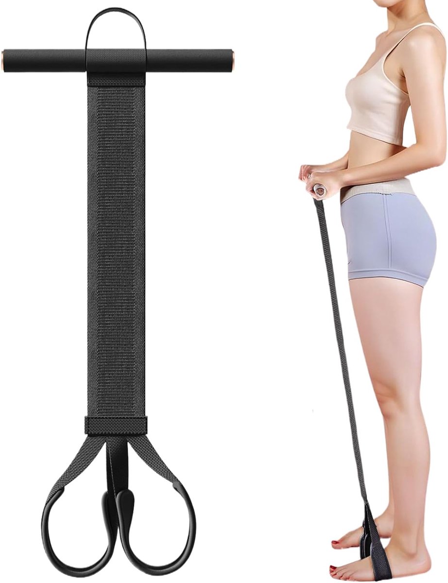 Pedaaltrekker - Full Body Trainer - Thuis Fitness - Verbeterde Stabiliteit - 120 lbs weerstand - Zwart